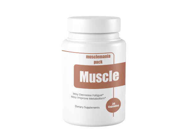 Bottle of 3x Muscle Capsules 30 Capsules